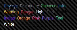 Text opacity hover colors