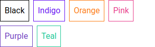 Border custom colors
