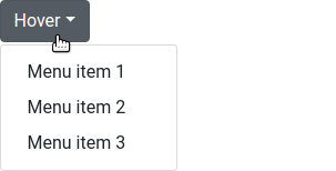 Dropdown hover
