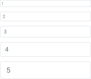 Form input sizes