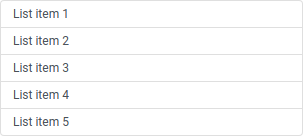 List group sizes