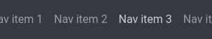 Navbar scrollable