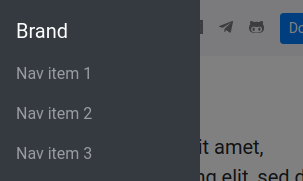 Sidebar modal
