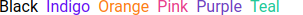 Text custom colors